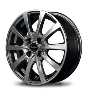 マルカ ホイール ユーロスピード F10 ダイハツ YRV M200系 MID 【15×5.5J 4-100 INSET43 メタリックグレー】 1本単品