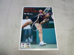 テニスファンの方へ出品：サマンサストーサー　WTA・HPオープン2012年：DAILY PROGRAM 10/16号　A4版
