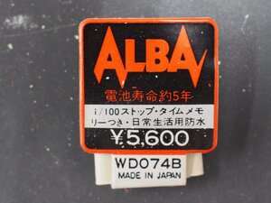 セイコー SEIKO アルバ ALBA オールド クォーツ 腕時計用 新品販売時 展示タグ 紙タグ 品番: WD074B cal: Y746