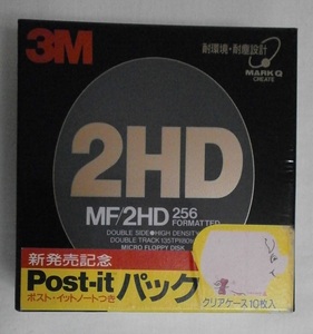 ▲ 3.5インチ 2HD フロッピーディスク(10枚入り) 【MF2HD256 10PA】住友スリーエム 3M 未開封保管品 ▼