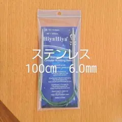 HiyaHiya ヒヤヒヤ ステンレス 6.0㎜ 100㎝金属製輪針