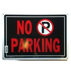 ブリキサインボード 「No Parking」 駐車禁止