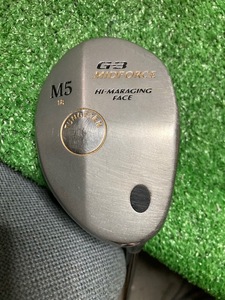 中古フェアウェイウッド　ダイワ　G-3 MIDFORCE 　5Ｗ　18°　純正カーボンＲ 　41インチ　　　　Ｙ2100