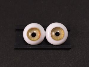 14mm グラスアイ　薄山吹色