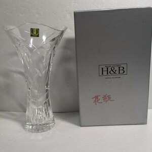 H&B ハンド　アンド　ベスト　花瓶　フラワーベース　クリスタルグラス 花器 ガラス CRYSTAL