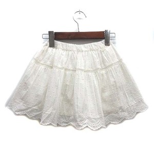 未使用品 プティマイン petit main レース スカパン キュロット ショートパンツ ホワイト 白 120 9622108-26 子供服 キッズ