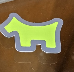 純正品！ スコッティ　キャメロン スコッティドッグ ミニステッカー ライム SCOTTY CAMERON 2014 SCOTTY DOG STICKER LIME