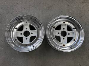 □□2412-116 SSR スピードスター MK-2 MK2 Aタイプ 14インチ 6.5J +7 PCD114.3 4穴 2本 当時物 深リム 旧車 AE86 レビン トレノ サニトラ 