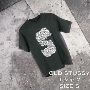 【ヴィンテージ】STUSSY Tシャツ　OLDSTUSSY オールドストューシー 半袖Tシャツ　ブラック　sサイズ　ビリヤード