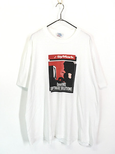 古着 80-90s USA製 SyMark 「Open VMS」 PC コンピューター ソフトウェア Tシャツ XL