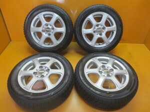 ☆スピスタ☆スタッドレスセット RANBROS 6本スポーク 軽四・軽トラ・エブリー・アトレー 155/65R13 4.5J +43 100-4 4本 R13770ST 中古 21