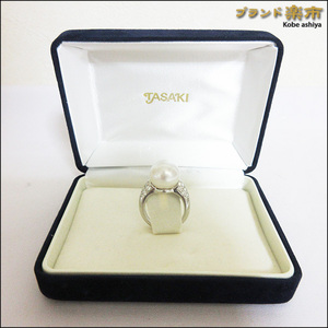 *TASAKI タサキ アクセサリー 指輪 リング パール 真珠 約12mm PT900 約9.5号*送料込