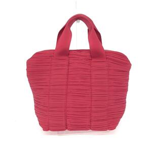 美品◆PLEATS PLEASE プリーツプリーズ ハンドバッグ◆PP84-AG565 ピンク レディース bag 鞄