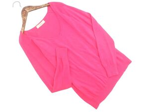 PEACH JOHN ピーチジョン Vネック ニット セーター sizeS/ピンク ■◇ ☆ eda3 レディース