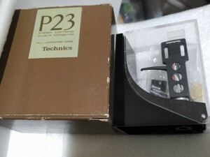 開封確認 Technics テクニクス P23 STEREO カートリッジ EPS-23ES レコード針 セット ＋ ヘッドシェル