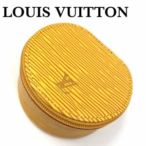 極美品 未使用 LOUIS VUITTON ルイヴィトン エピ エクランビジュー8 ジュエリーケース 小物入れ ポーチ M48229 黄/イエロー 正規品 最落無