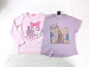 キッズ 子供服 女の子 GU ジーユー DISNEY ディズニー ラプンツェル Tシャツ マリー 長袖Tシャツ サイズ120 2点セット まとめて 福袋 卸し