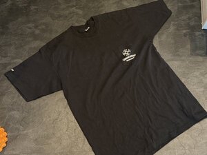 R2320●クロムハーツ ポケイ Tシャツ ブラック XL