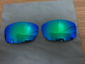 処分価格！！！★OAKLEY オークリー HIJINX ハイジンクス用 Galaxy カスタム偏光 レンズ GREEN Color ミラー　