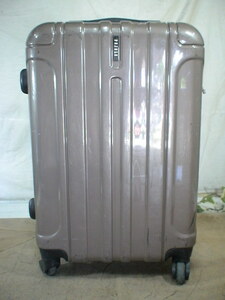 4674　PUJOLS　茶　TSAロック付　鍵付　スーツケース　キャリケース　旅行用　ビジネストラベルバック