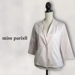 【miss parisi】ストライプ 七分袖 コットンジャケット