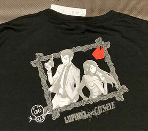 【3L-4Lサイズ】新品 ルパン三世VSキャッツアイ アベイル コラボ 限定品 公式 グッズ Tシャツ ブラック c