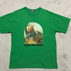HYSTERIC GLAMOUR FEELS SO GOOD tee tシャツ Bear ベアー　XL GREEN 緑　GIRL ガール　