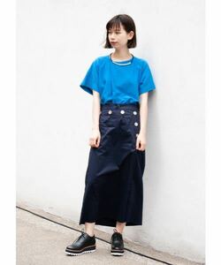 美品◆zucca ズッカ　ドライコットンセーター◆綿ニット◆春夏用◆ブルー　青