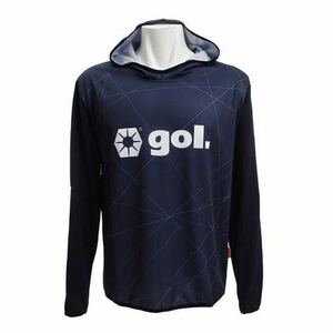 SALE! gol(ゴル) クロッシングプラクティス パーカー (M) G841-520 NAVY | futsal soccer フットサル サッカー パーカー ジャージ セール