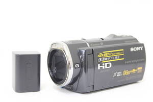 【返品保証】 【録画再生確認済み】ソニー Sony HANDYCAM HDR-CX520 ブラック 12x バッテリー付き ビデオカメラ v8971