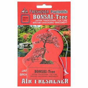 送料\94【BONSAI-TREE・盆栽エアーフレッシュナー】※《SAKURA CHERRY》　盆栽エアフレ　AIR FRESHENER