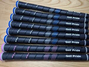 美品 正規品 Golf Pride ゴルフプライド CP2 Wrap undersize ラップ アンダーサイズ 58R 8本 ブルー ピンク