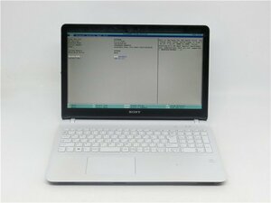 SONY　VAIO　SVF15218CJW　第3世代i5　メモリー4GB　BIOS表示　ノートパソコン　詳細不明　　ジャンク扱い 　