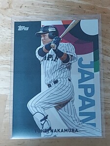 topps 2023 プロ野球カード　中村悠平　WBCサムライジャパン　