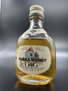 D0093 未開栓 NIKKA ニッカ G&G WHISKY 50ml 43% ウイスキー ミニボトル お酒 レトロ