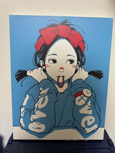 古塔つみ　キャンバス　版画　キャンバスアート　over print 真作