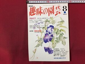 ｓ◆　平成5年　NHK 趣味の園芸 8月号　サルビア　ココリス 他　日本放送出版局　書籍のみ　書籍　雑誌　/M99