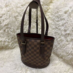 1円 LOUIS VUITTON ルイヴィトン N42240 ダミエ マレ トートバッグ ショルダー 肩掛け レディース ブラウン系 ar0938