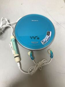 K520/ SONY CD WALKMAN ソニー CDウォークマン D-NE730 ブルー RM-MC53EL イヤホン　E010 セット