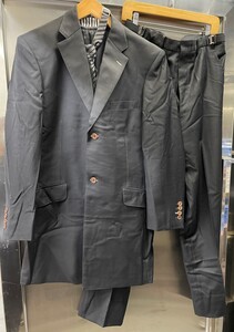 ■M□Ermenegildo Zegna エルメネジルドゼニア タキシード サイズ AM ジャケット パンツ 等 4点セット ブラック□T-2202197■