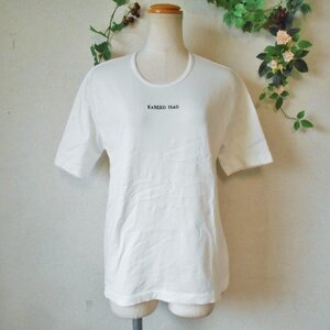 カネコイサオ KANEKO ISAO ロゴ 刺繍 入り レディース 用 半袖 カットソー Ｔシャツ