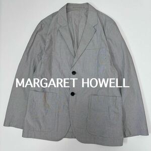 MARGARET HOWELL テーラードジャケット ジャケット　春夏　マーガレットハウエル　サマージャケット グレー チェック