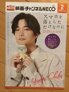 千葉雄大(表紙) ★映画チャンネルNEKO～2020:2 チラシ　★A4サイズ　★新品・非売品