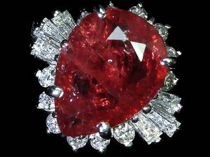 MM11800SS【1円～】新品【RK宝石】《Ruby》天然非加熱ルビー 大粒2.225ct!! 極上ダイヤモンド Pt900 高級リング ダイヤ