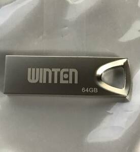 【未使用】 Winten USBメモリ 64GB / WT-UFS-64GB 小型 USBフラッシュメモリ 外付け データ 保存等に 