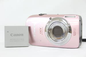 【返品保証】 キャノン Canon IXY Digital 510 IS ピンク 4x バッテリー付き コンパクトデジタルカメラ v8463