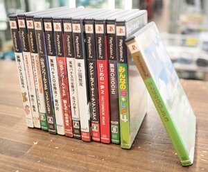 1円スタート 現状販売 PlayStation2 用 ゲームソフト 13本 動作未確認 みんなのGOLF 3・4 / 無双OROCHI /GTA:SA / パチスロ系ソフト