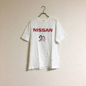 NISSAN ニッサン70周年記念 半袖 Tシャツ Lサイズ 白 ホワイト スカイライン シルビア