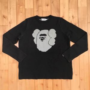 ★激レア★ kaws × BAPE Big head ニット Mサイズ a bathing ape カウズ エイプ ベイプ アベイシングエイプ knit nigo 3321