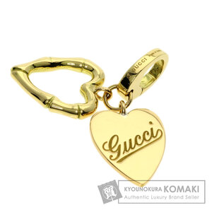 GUCCI グッチ ハート ダブルチャーム GINZA 2006 ペンダントトップ K18イエローゴールド レディース 中古